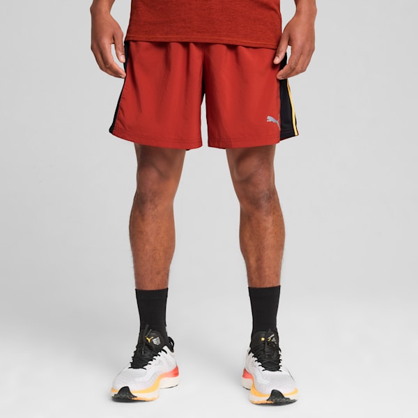 Short de course 7 po RUN FAV VELOCITY pour homme, Mars Red-PUMA Black, extralarge
